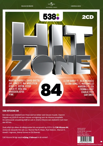 538 Hitzone 84 - Various | Muziekafdeling Vanderveen
